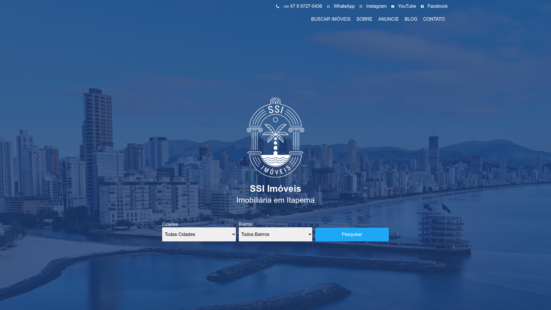 Site SSI Negócios Imobiliários, imobiliária em Itapema